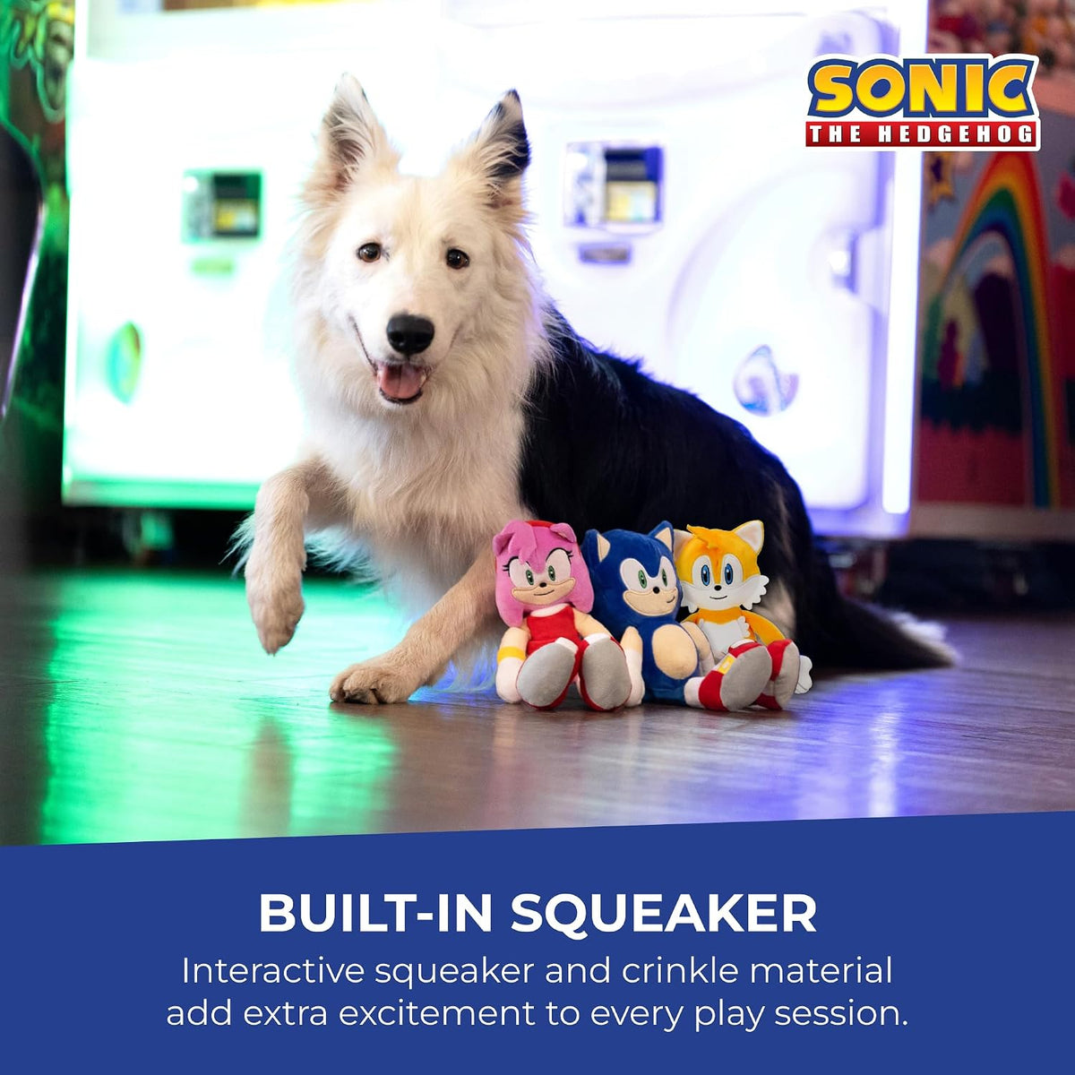 Multipet Sonic the Hedgehog Plush Dog Toy - Amy Rose