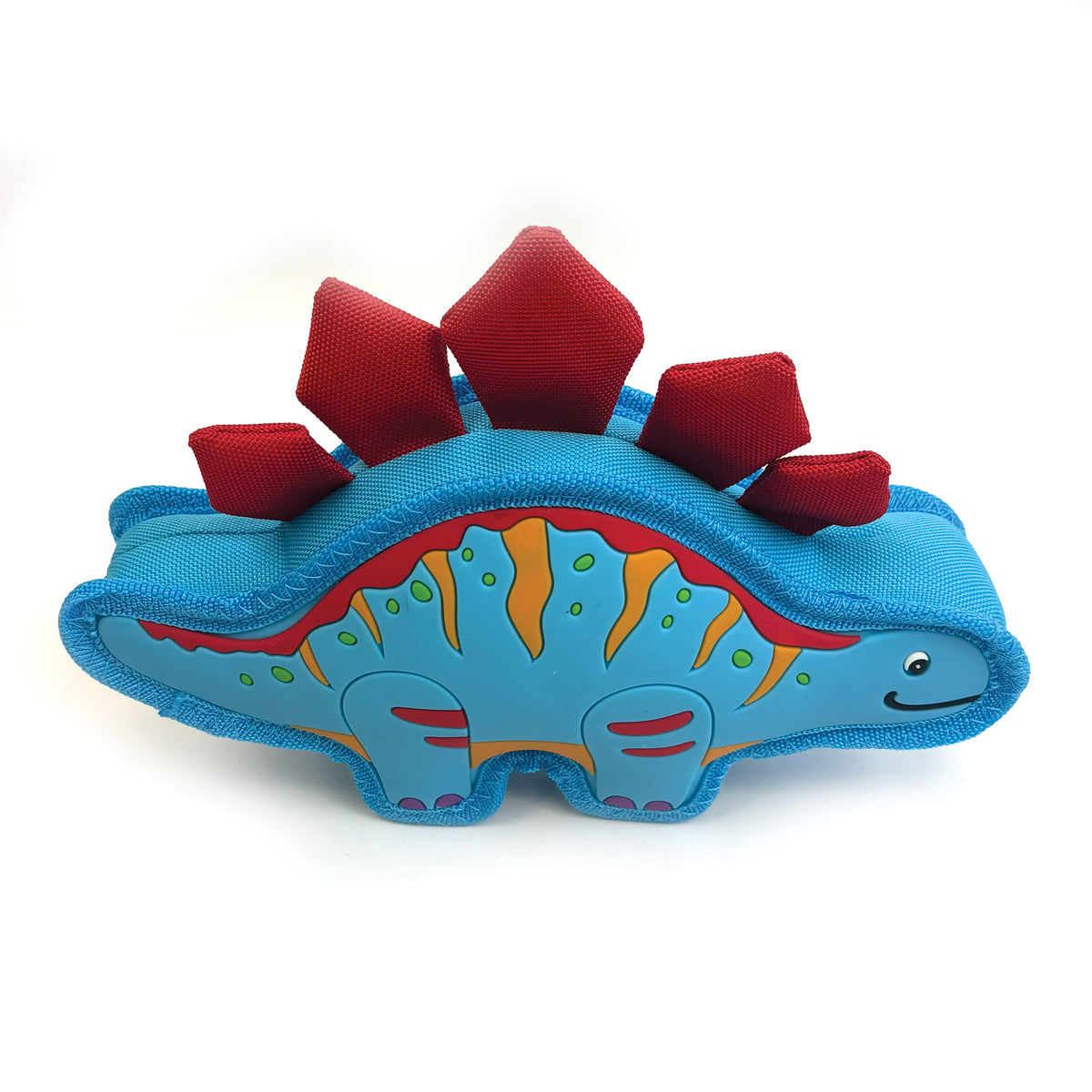 Happy Pet TPR Dinosaur Dog Toy - Sky Stegosaurus