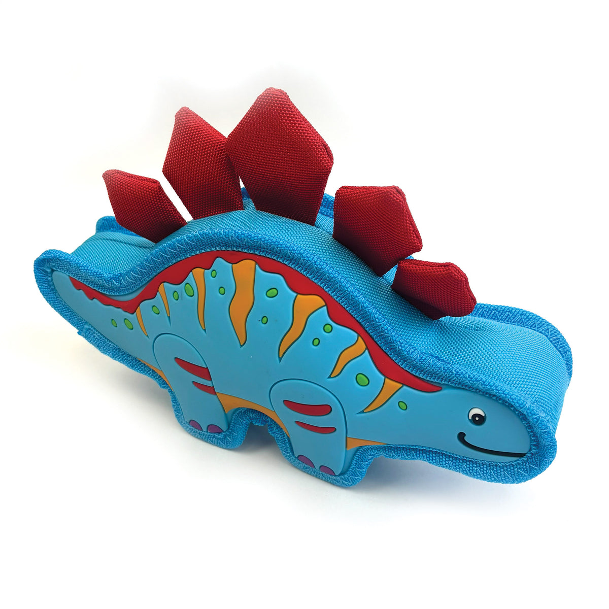 Happy Pet TPR Dinosaur Dog Toy - Sky Stegosaurus