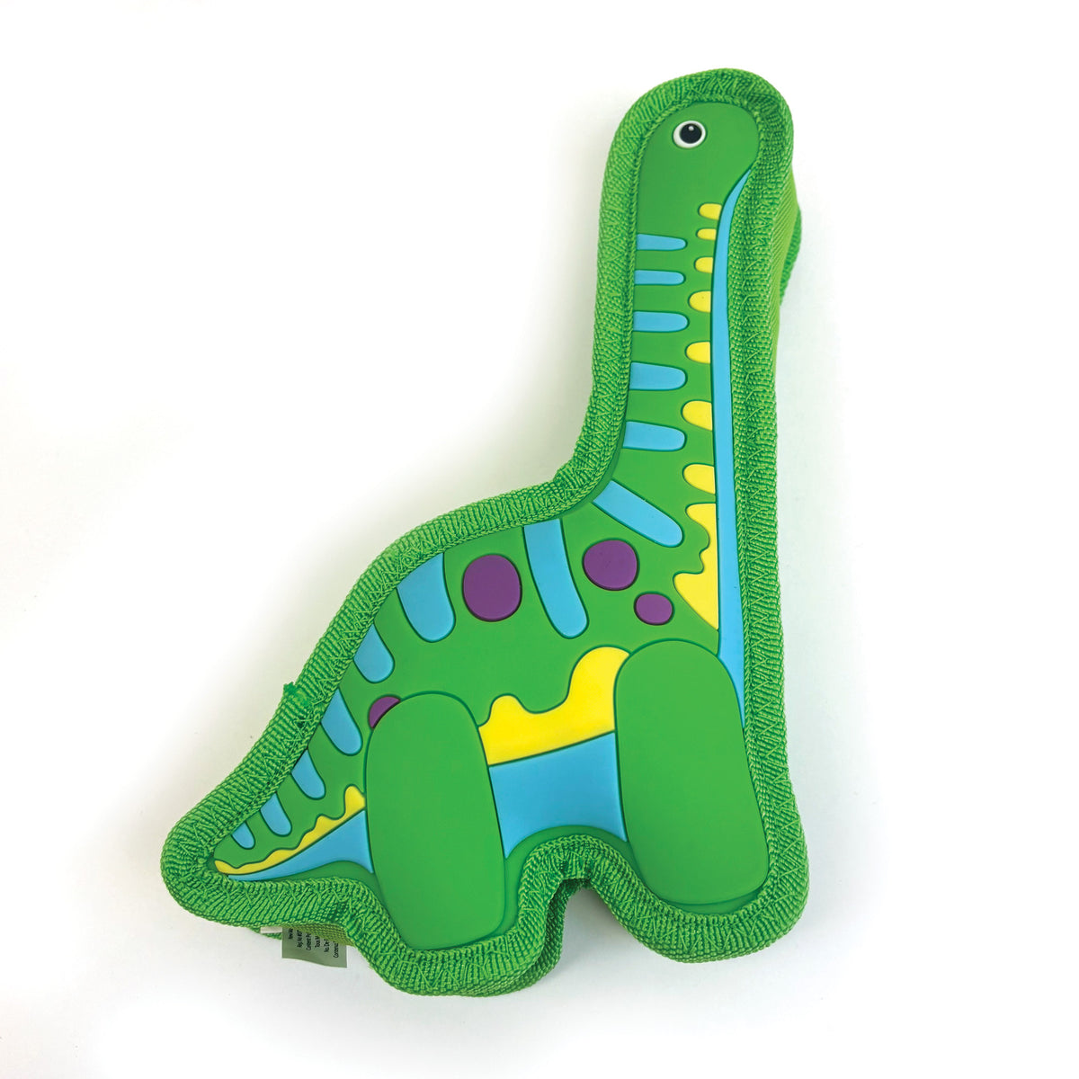 Happy Pet TPR Dinosaur Dog Toy - Olive Brachiosaurus