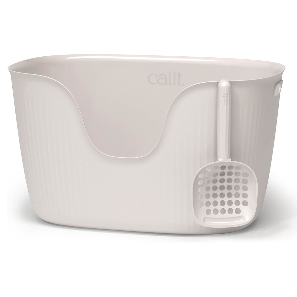 Catit Loo Large Cat Litter Box with Scoop – White