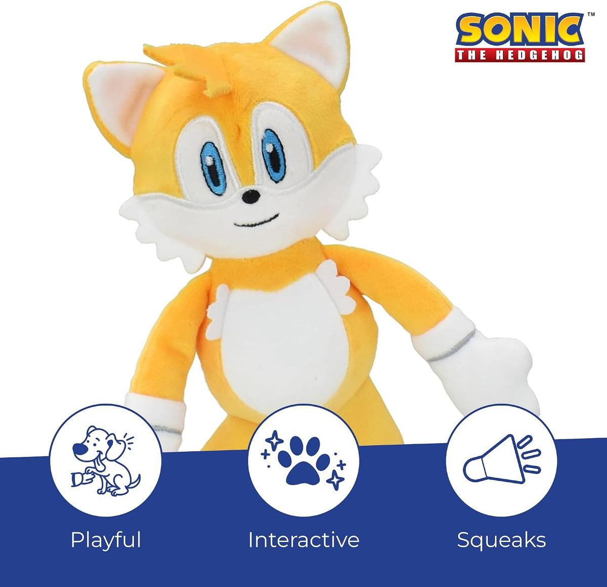 Multipet Sonic the Hedgehog Plush Dog Toy - Tails