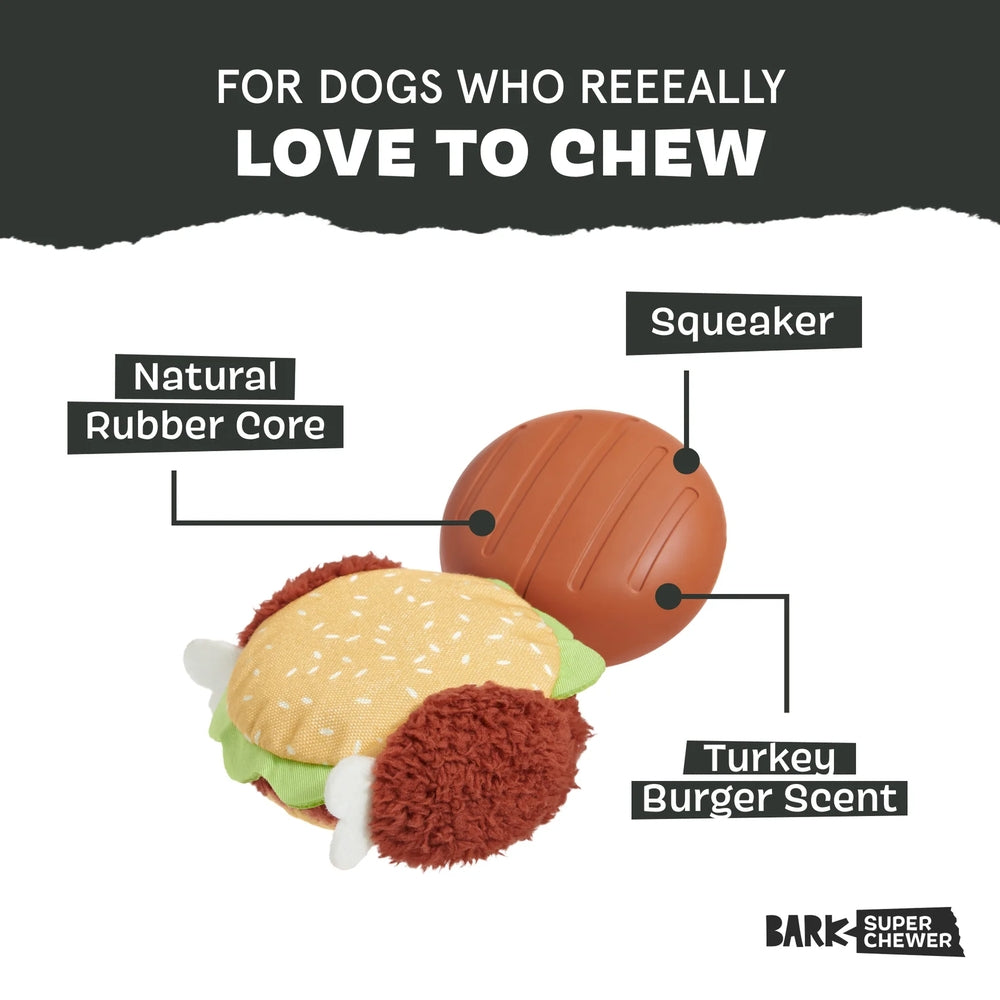 BARK Turkey Barker Super Chewer Dog Toy