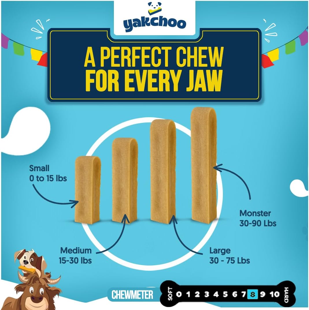 Yakchoo Himalayan Yak Cheese Dog Chews – Small 30g - 5 Pack