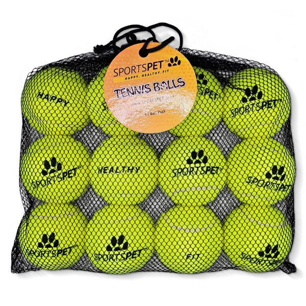 SPORTSPET Tennis Balls Packs of 3 or 12