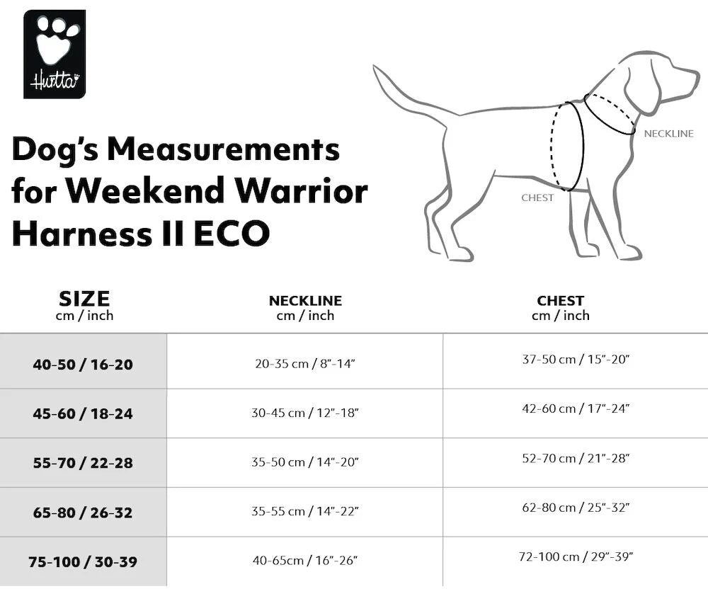 Hurtta Weekend Warrior II ECO Dog Harness Parsley 5 Sizes