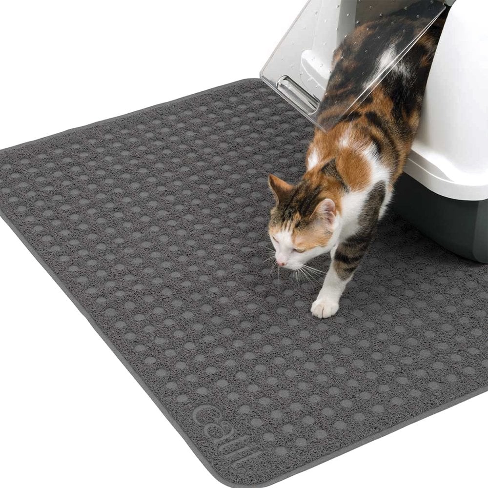 Double layer larger shop size cat litter mat