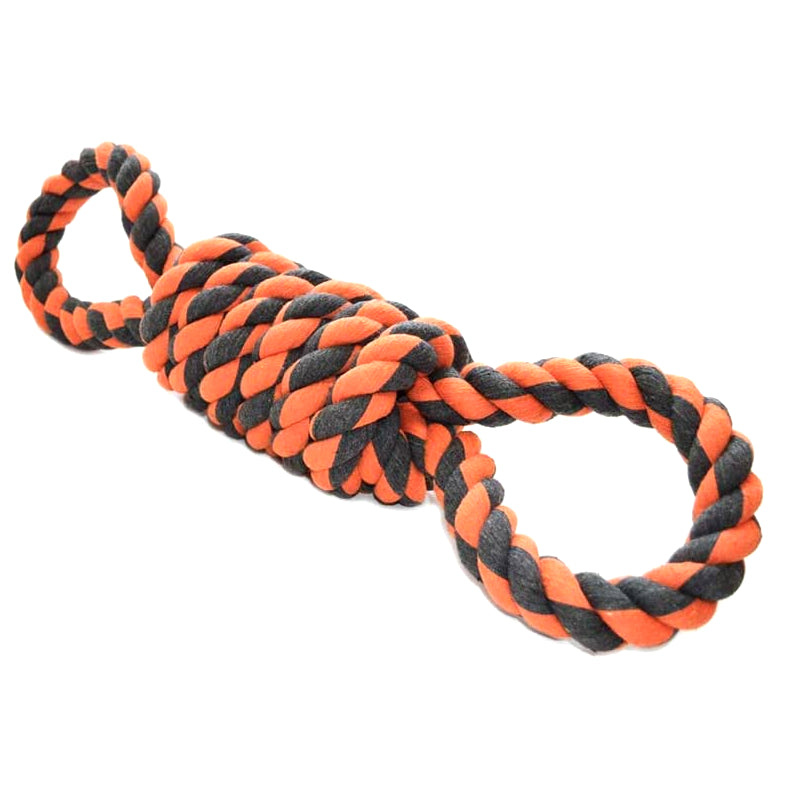 Figure 8 rope dog hot sale toy