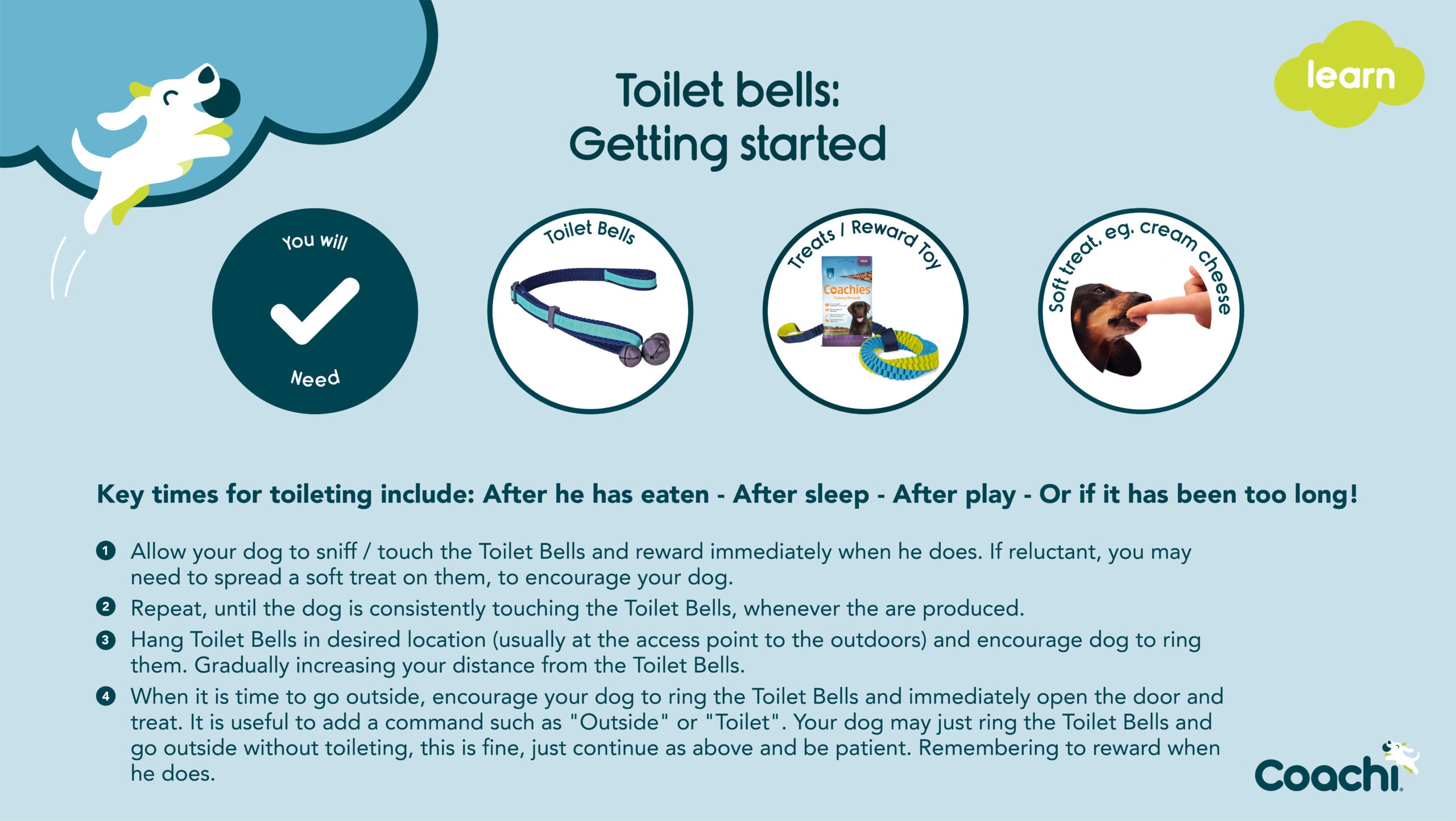 Toilet deals training bells