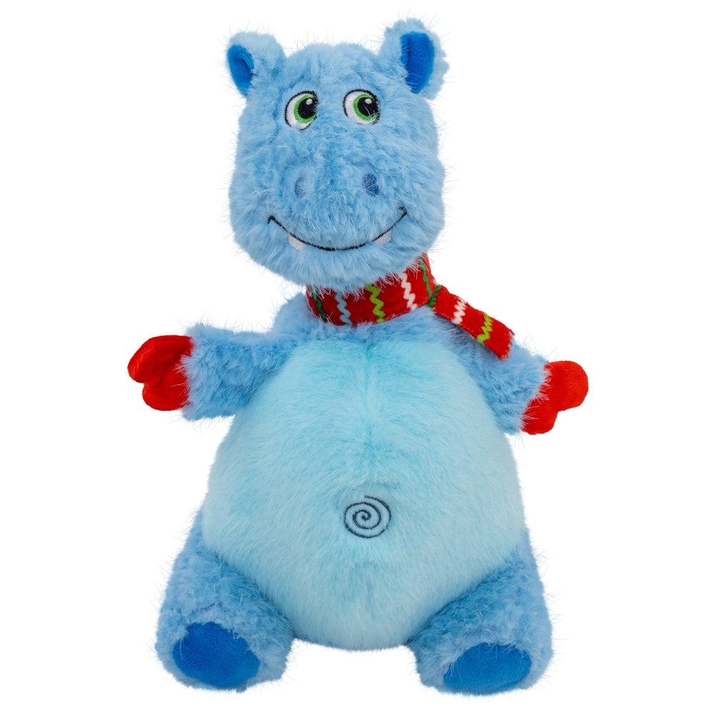 KONG Holiday Knots Belly Hippo Blue