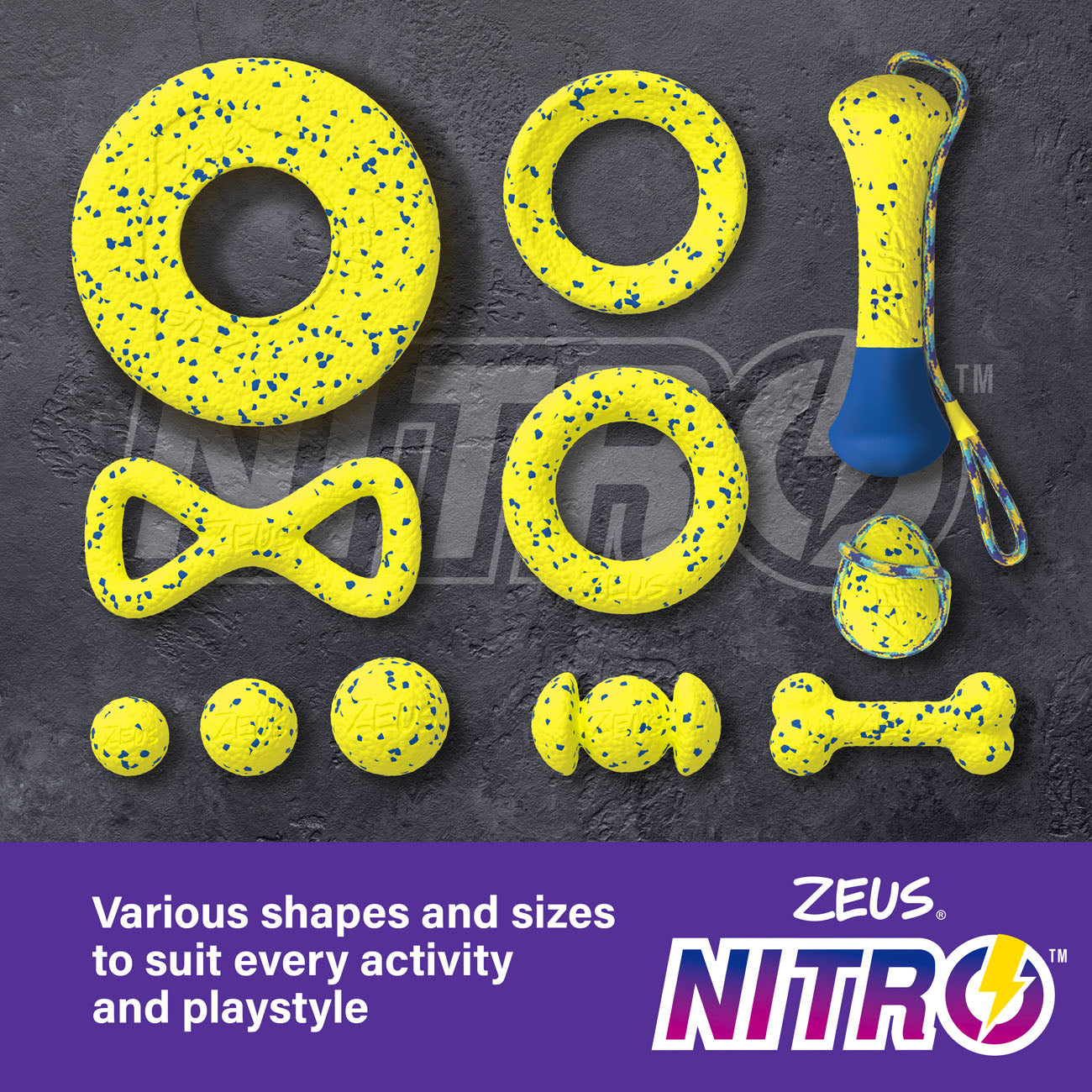 Zeus NITRO Weighted Ring Dog Toy