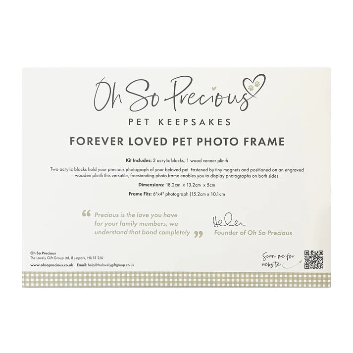 Personalised Forever Loved Pet Photo Frame