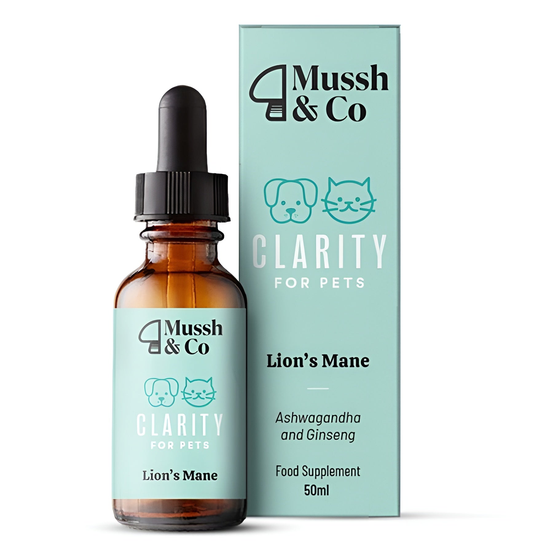 Hemp Heros Mussh & Co Clarity Lions Mane Mushroom Drops 50ml