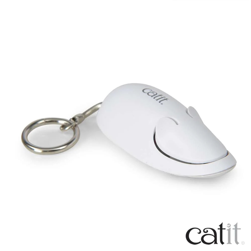 Catit Laser Toy – Mouse-Shaped Cat Laser Pointer with Keyring