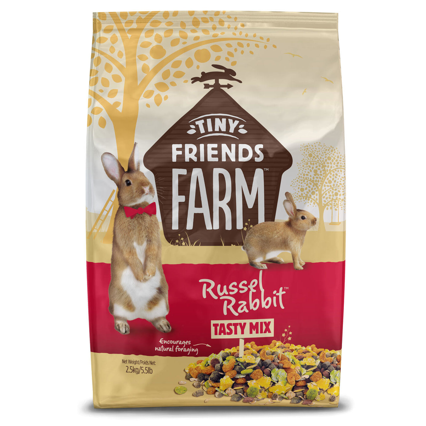 Tiny Friends Farm Russel Rabbit Tasty Mix 2.5kg