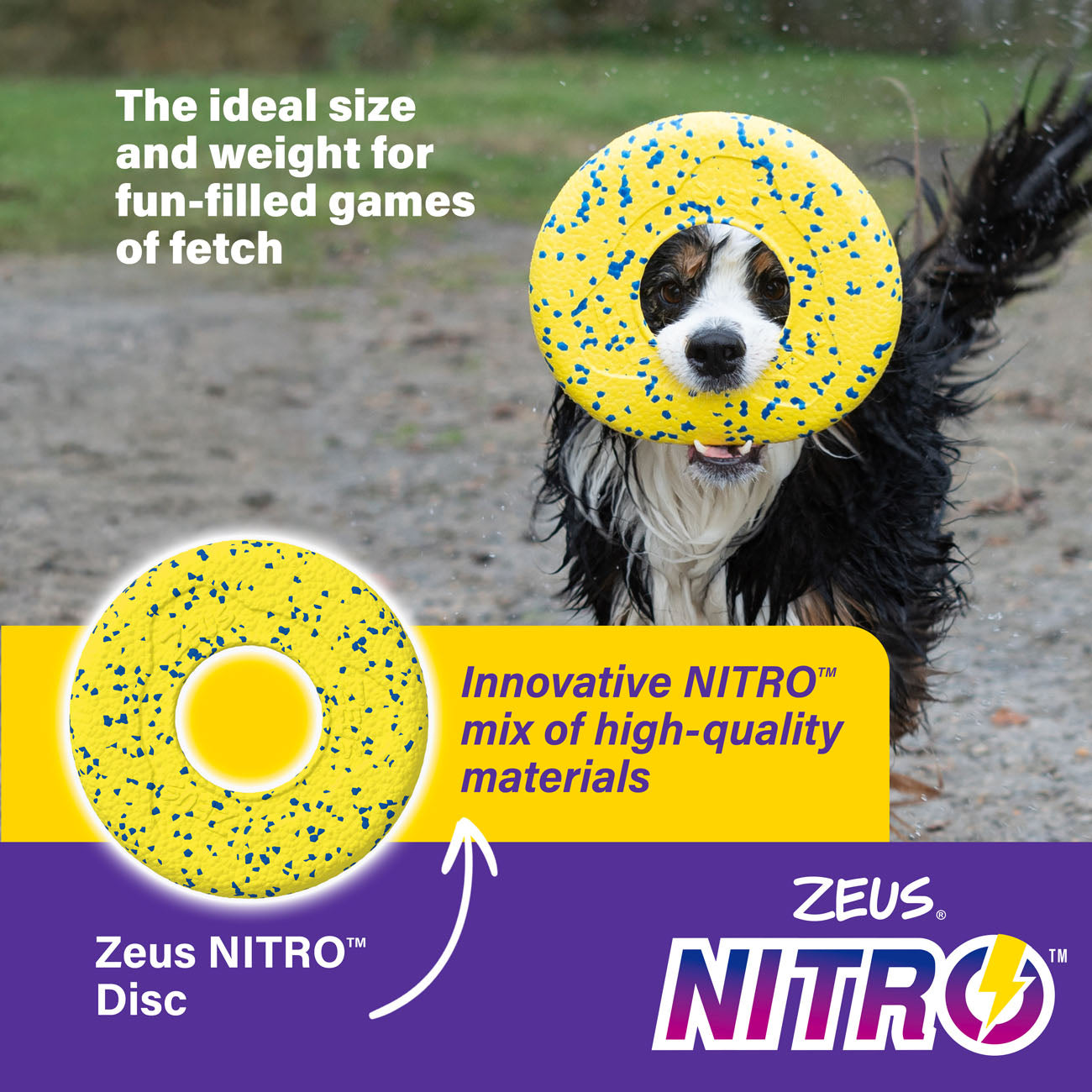 Zeus NITRO Flying Disc Dog Toy