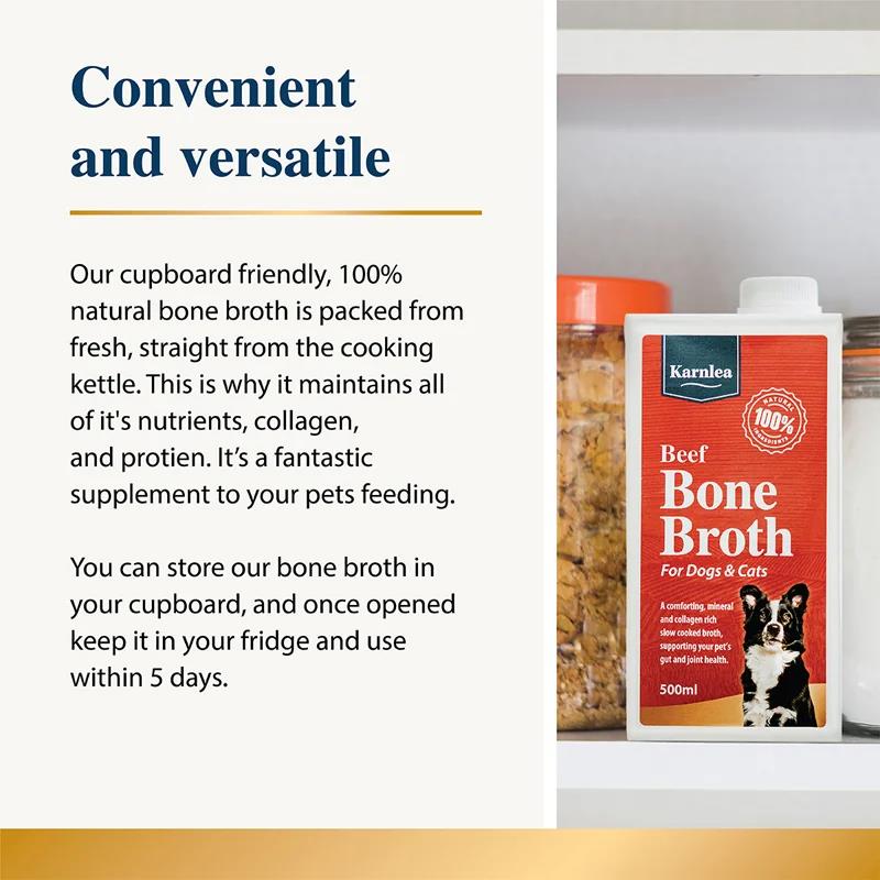 Karnlea Wild Venison Bone Broth for Dogs and Cats 500ml