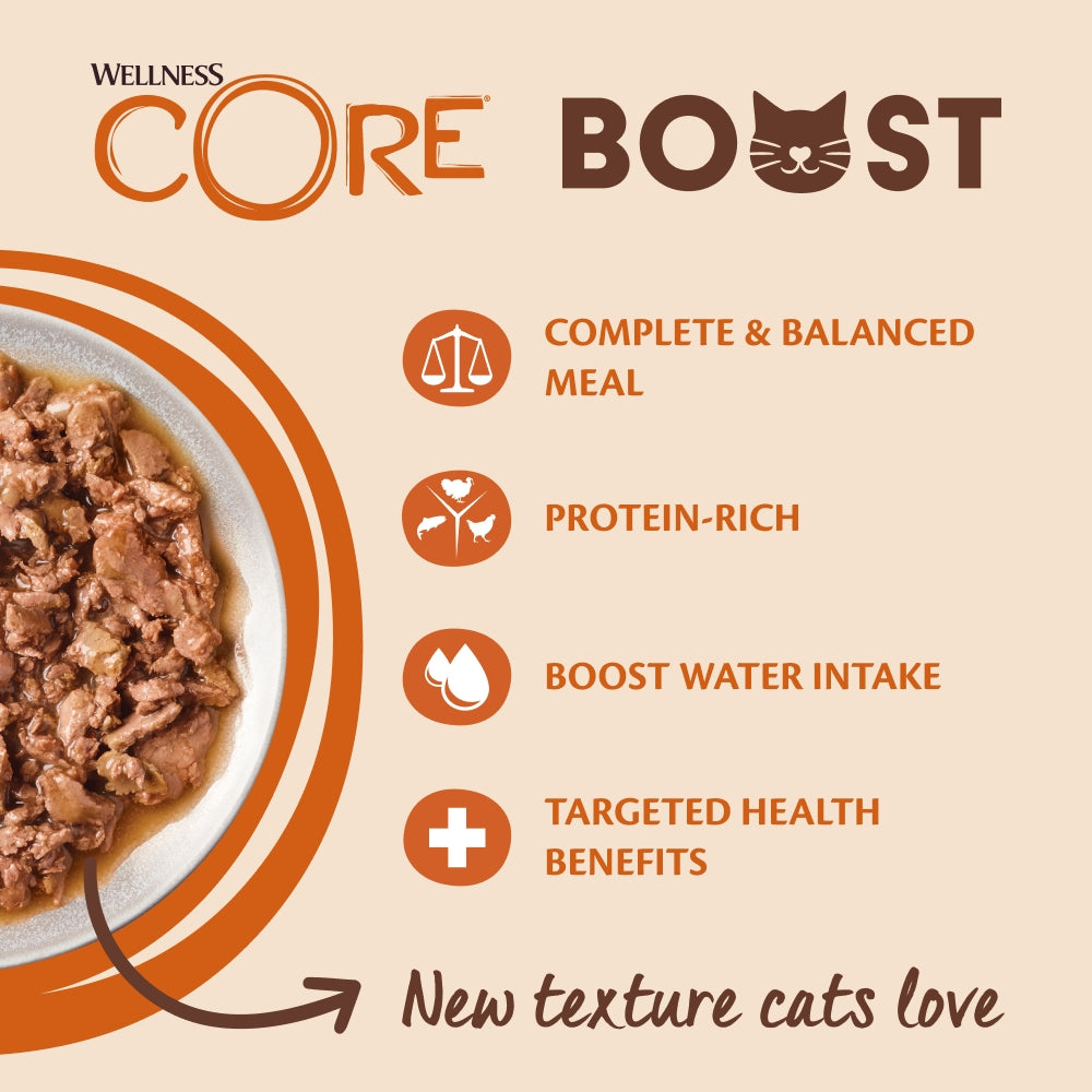 Wellness CORE Cat Boost Low Fat Chicken with Tuna 14 x 85g