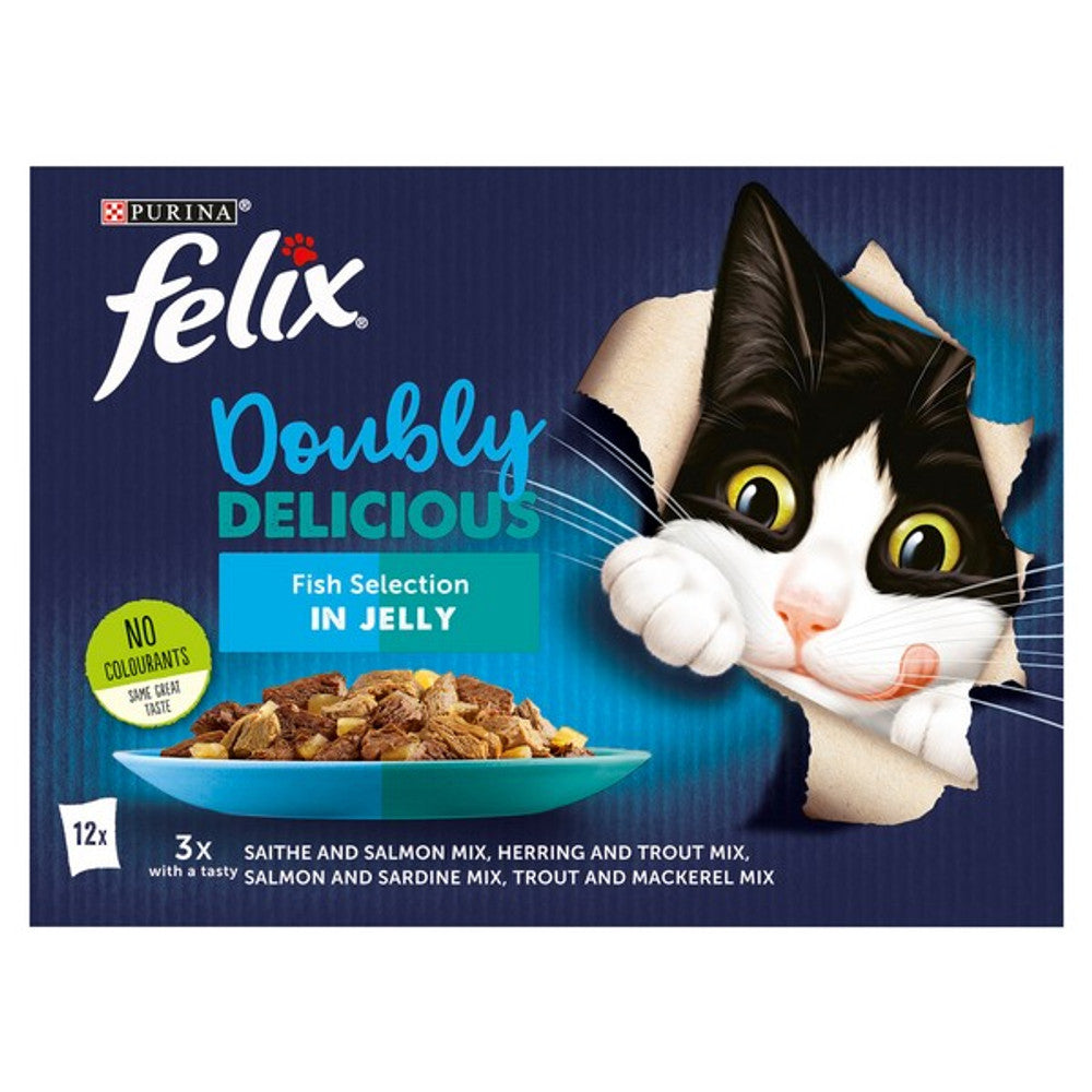 Felix Doubly Delicious Fish Selection in Jelly 12 x 85g