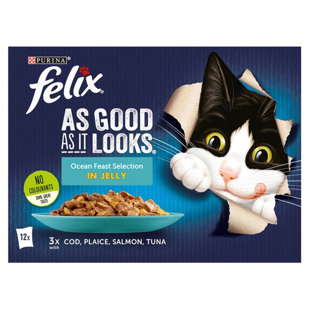 Felix As Good As it Looks Ocean Feasts in Jelly 12 x 85g