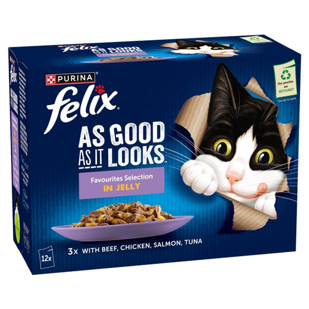 Felix As Good As it Looks Favourites Selection in Jelly 12 x 85g