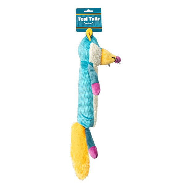 Animal Instincts Teal Tails Ted the Fox Plush with Squeaker