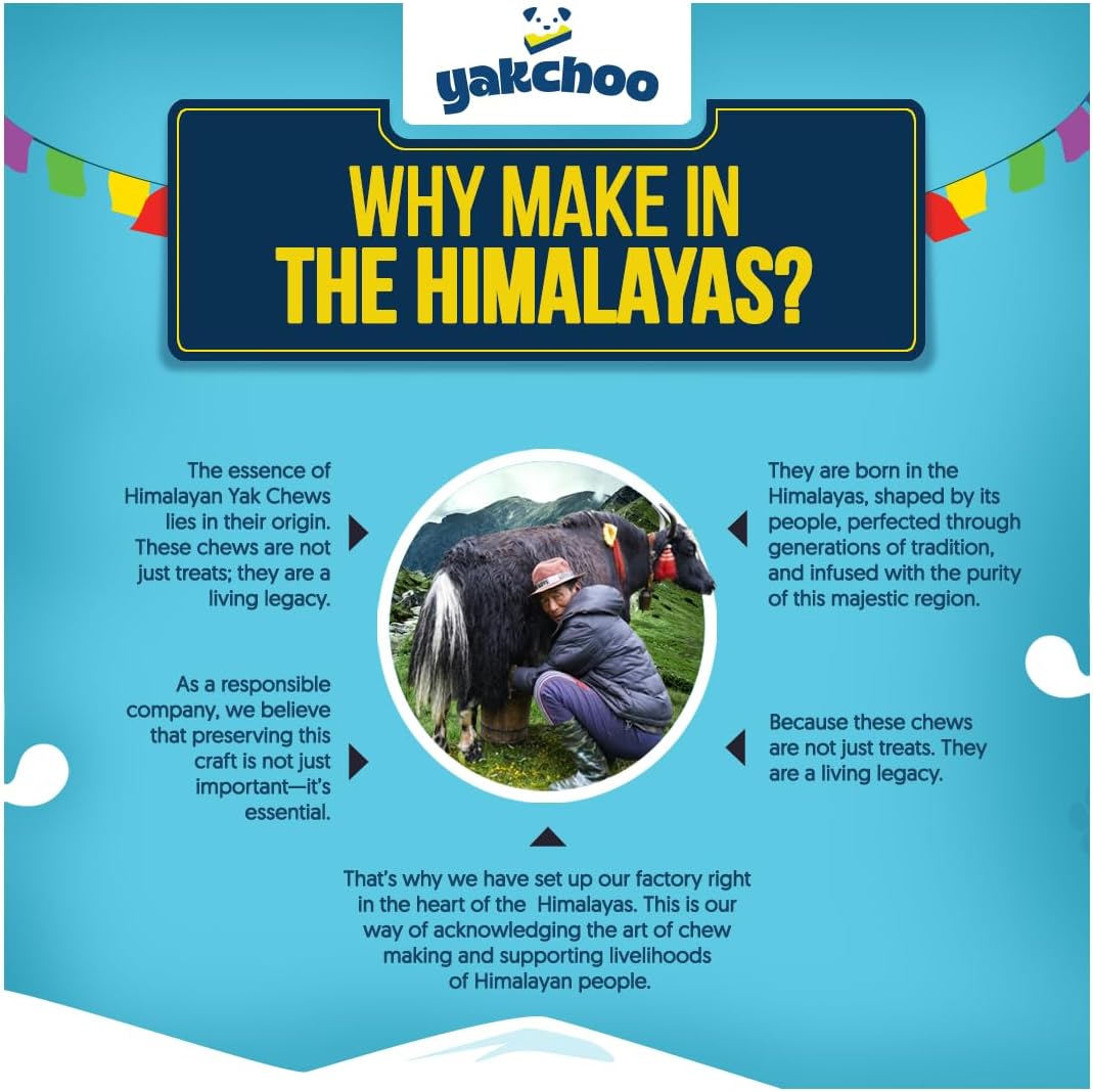 Yakchoo Himalayan Yak Cheese Dog Chews – Small 30g - 5 Pack