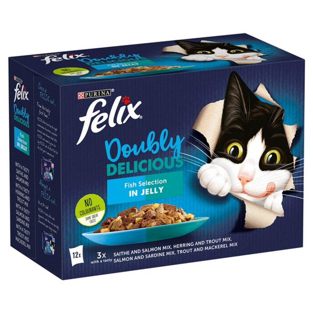 Felix Doubly Delicious Fish Selection in Jelly 12 x 85g