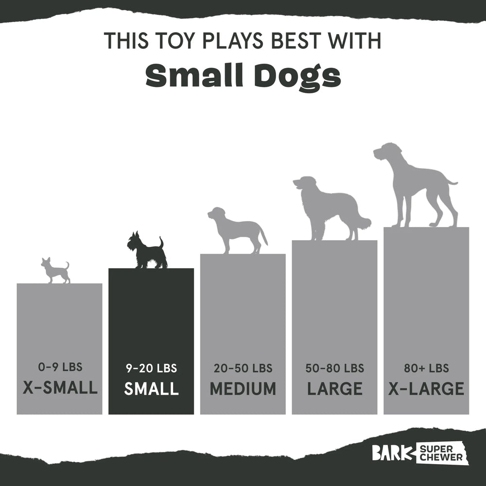 BARK Brrrtha The Dragon Super Chewer Dog Toy