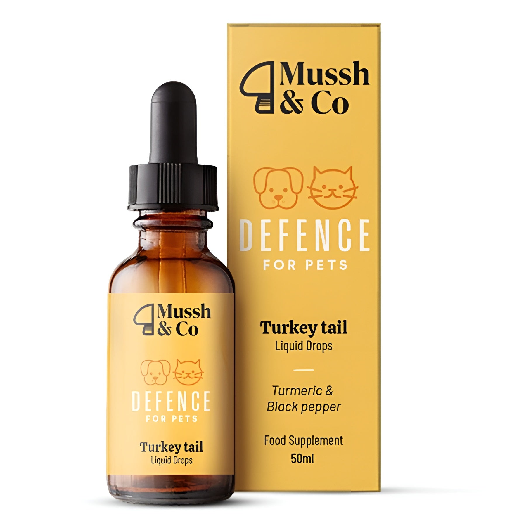 Hemp Heros Mussh & Co Defence Turkey Tail Mushroom Drops 50ml