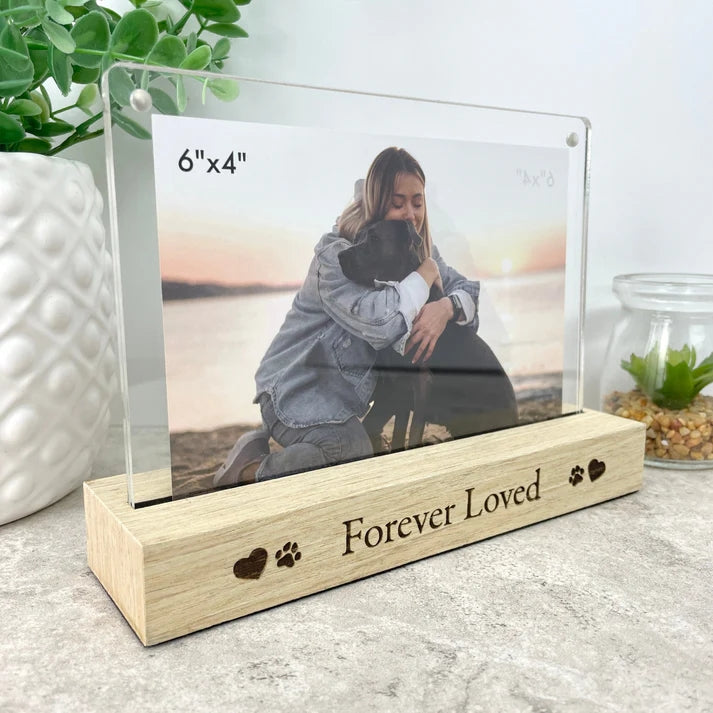 Personalised Forever Loved Pet Photo Frame