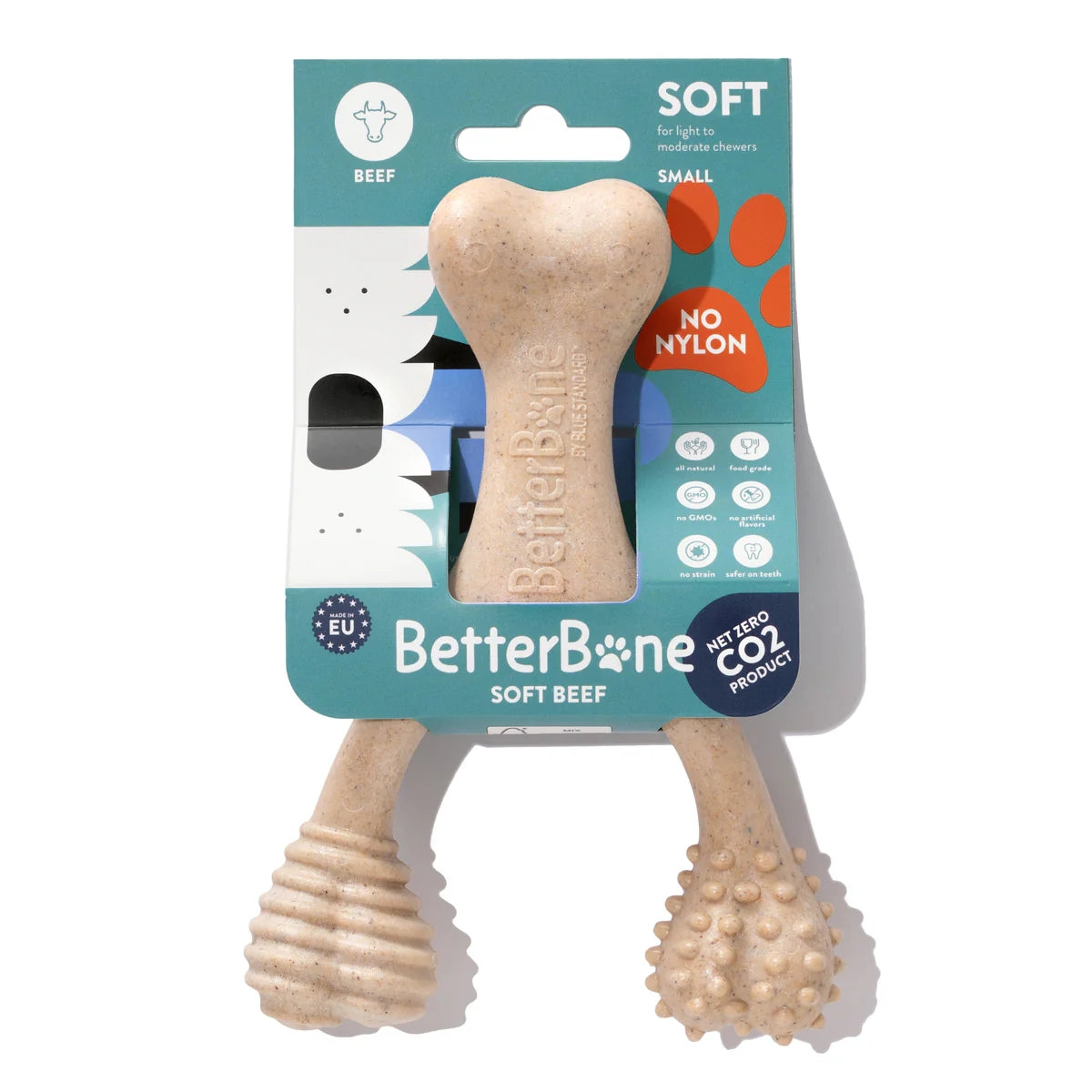 BetterBone Dog Chew Toys SOFT Durability Beef Flavour 3 Sizes