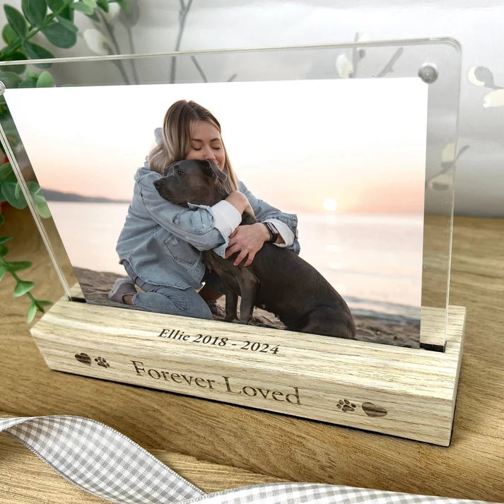 Personalised Forever Loved Pet Photo Frame