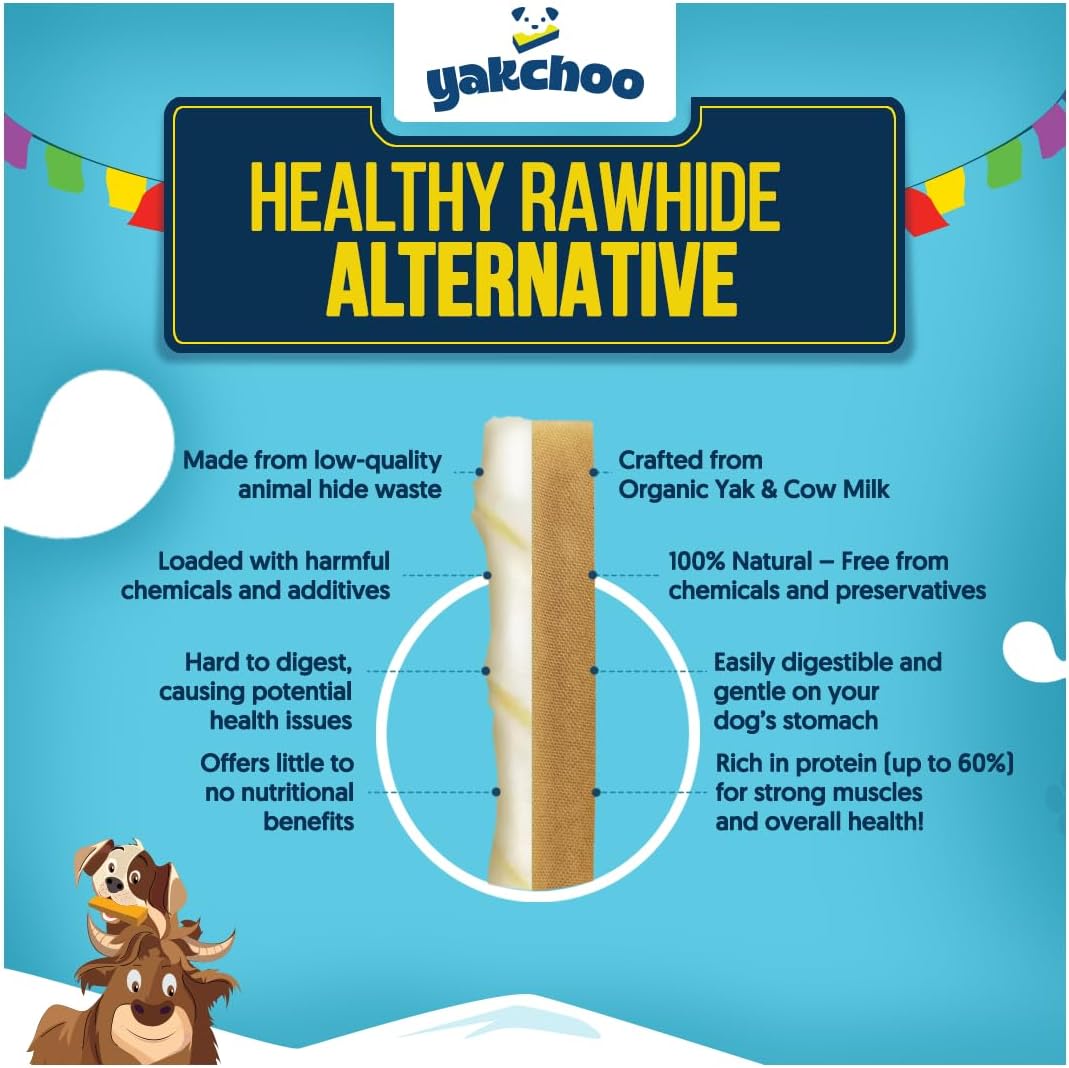 Yakchoo Himalayan Yak Cheese Dog Chews – Small 30g - 5 Pack