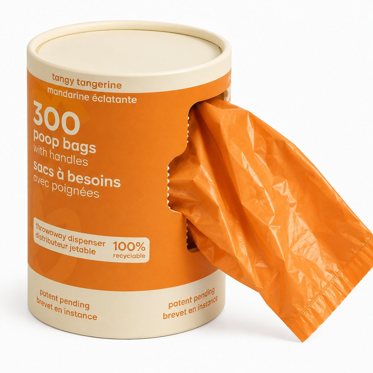 Goo-eez Bulk Dog Poo Bag Dispenser - Tangy Tangerine (300 Bags)