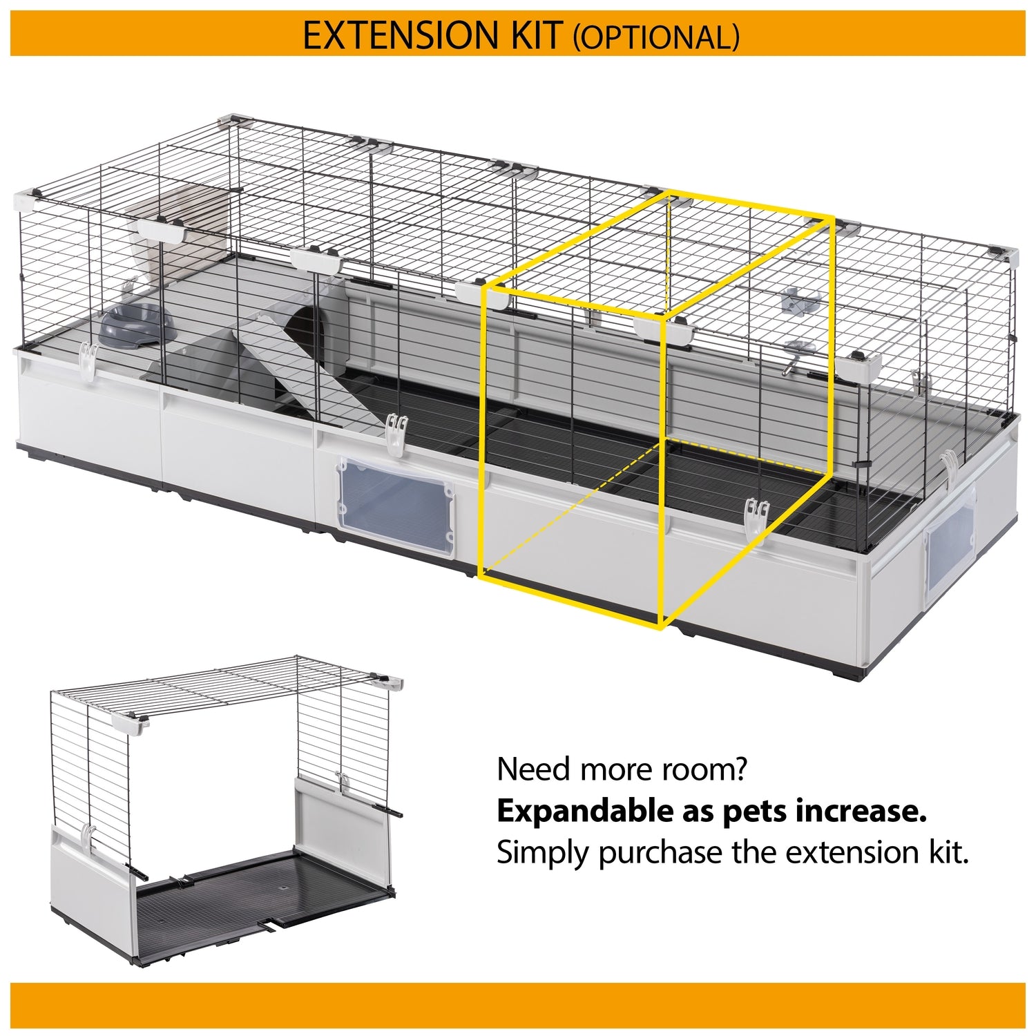 Ferplast Modular 4 Rabbits & Guinea Pig Modular Cage