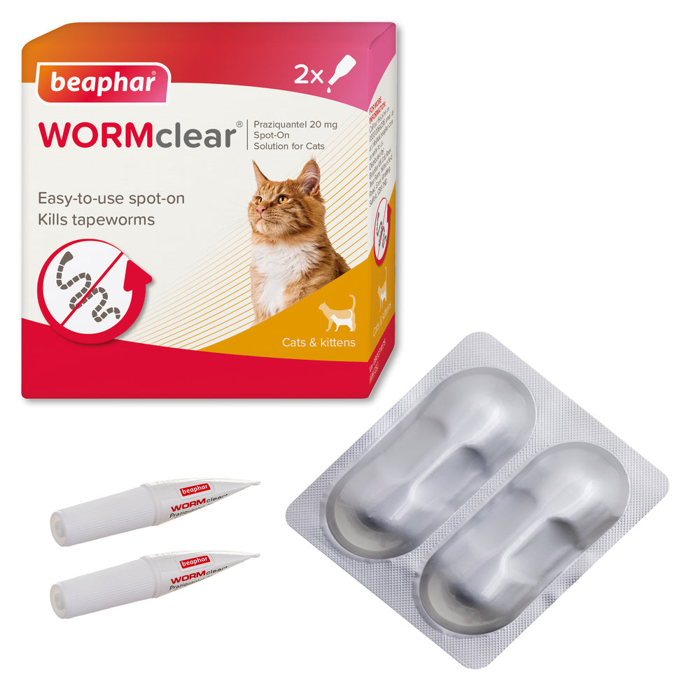 Beaphar WORMclear for Cats Worming Spot-On Solution x 2