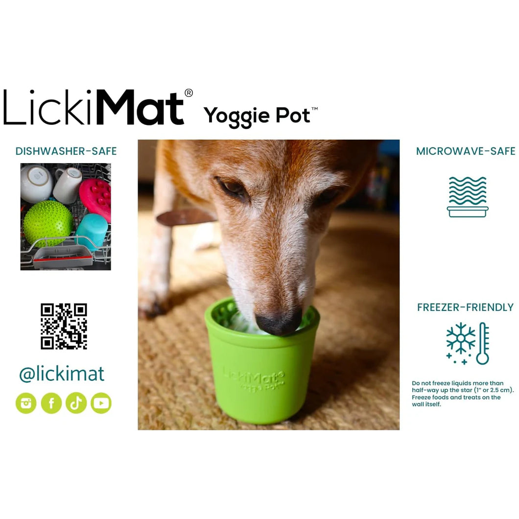 LickiMat Yoggie Pot Enrichment Feeders 6 Colours