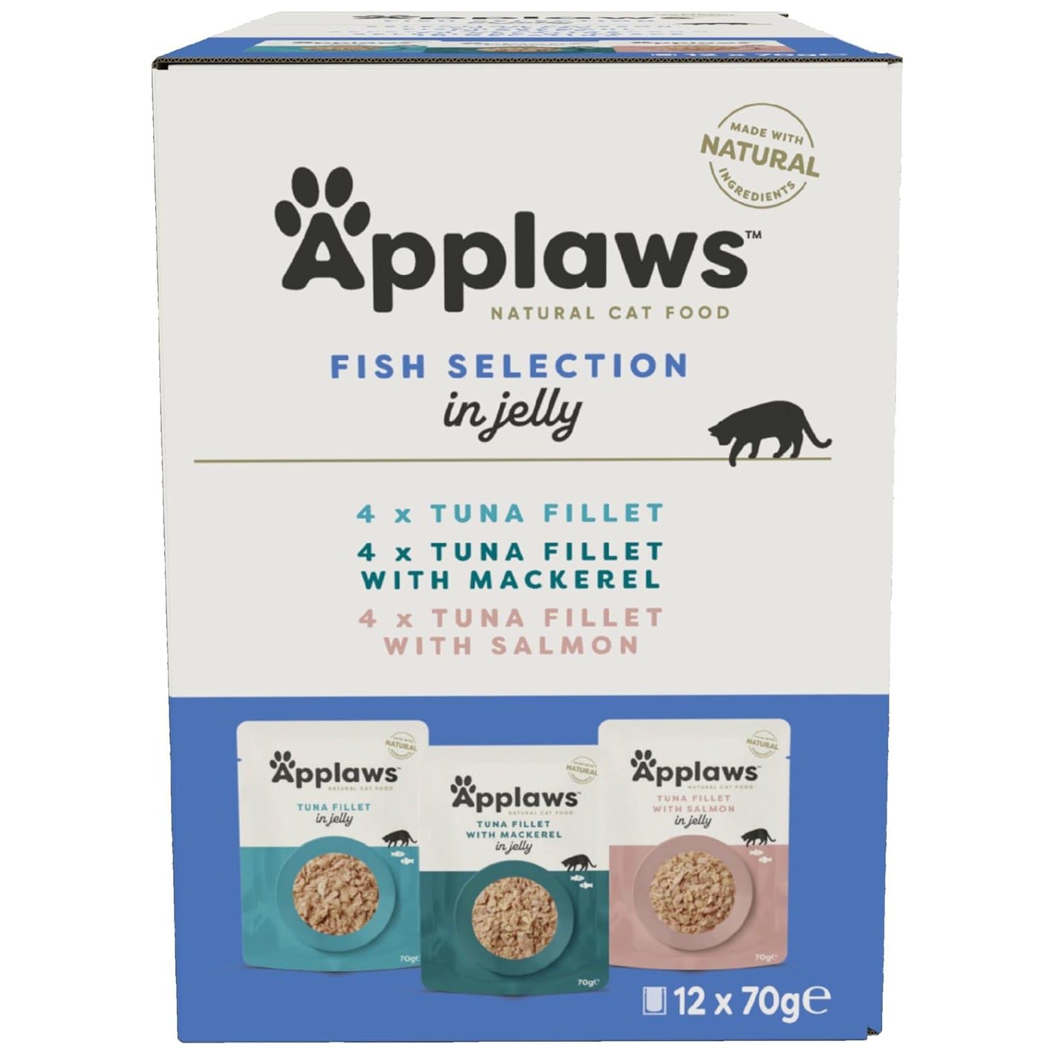 Applaws Cat Pouch Fish Selection in Jelly 12pk 70g