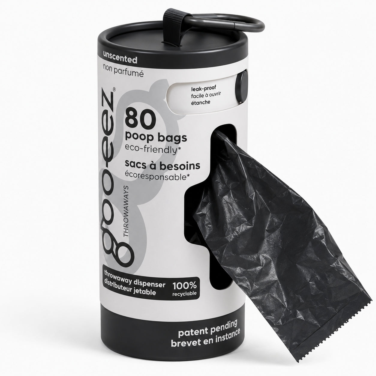 Goo-eez Dog Poo Bag Dispenser - Unscented (80 Bags)