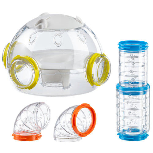 Plastic hamster orders cage with tubes