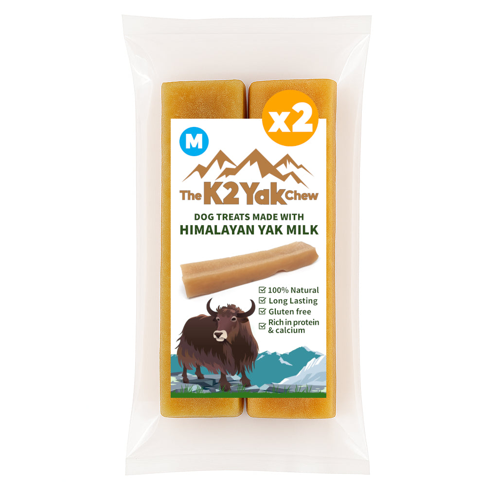 K2 Yak Chews Long Lasting Natural Dog Treats Medium