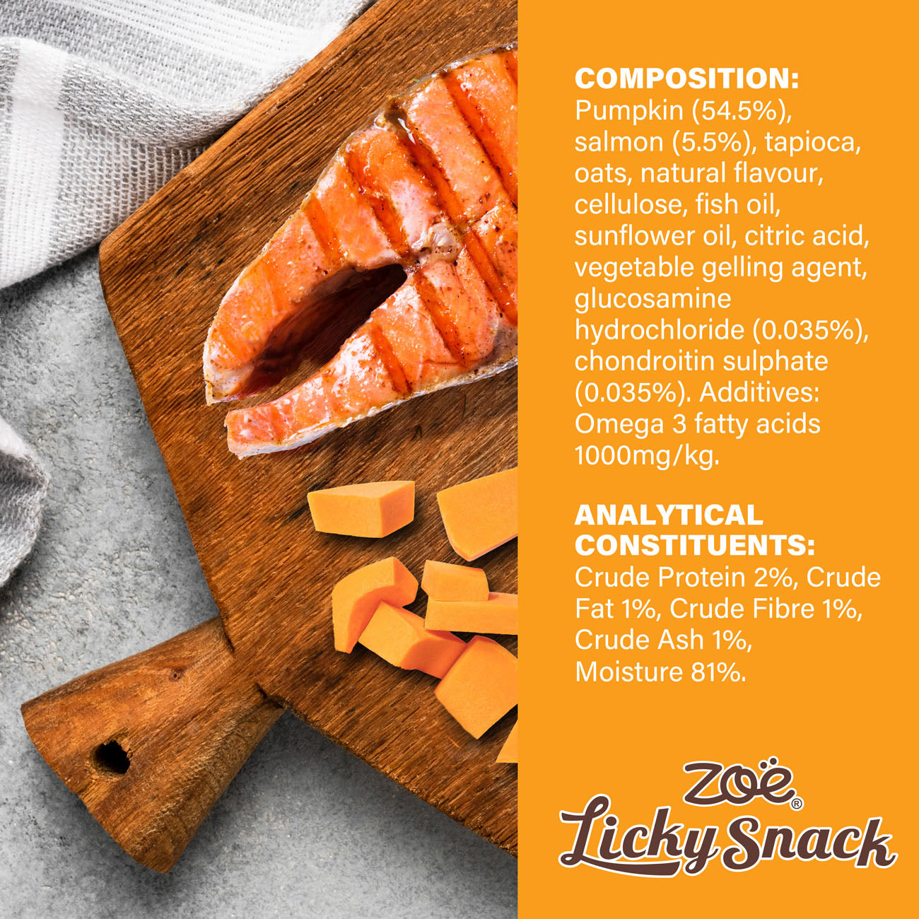 Zoë Licky Snack Pumpkin w Salmon 85g