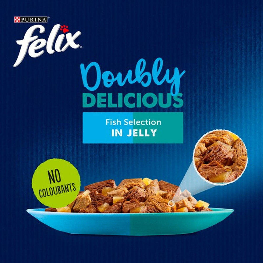 Felix Doubly Delicious Fish Selection in Jelly 12 x 85g