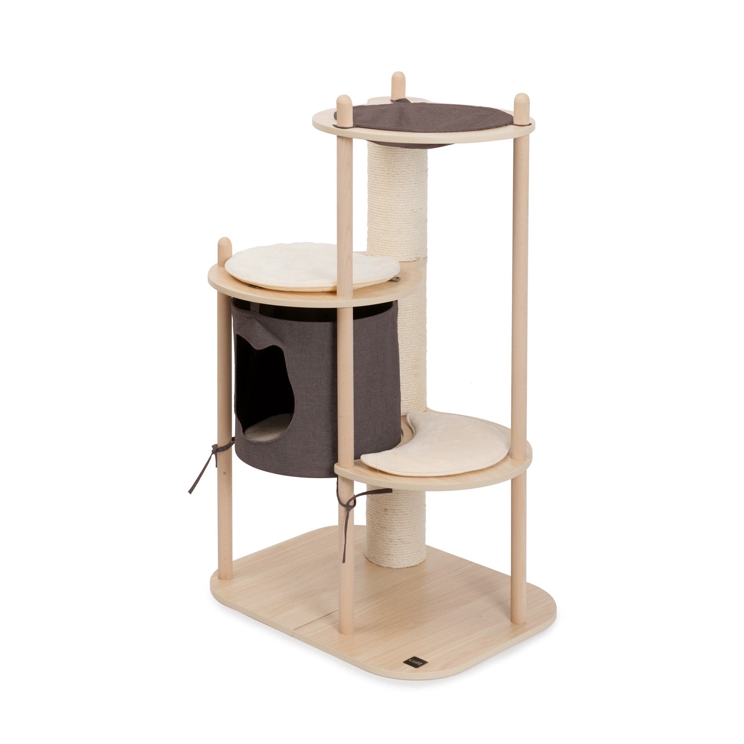 Vesper 52063 high base oak sales cat furniture