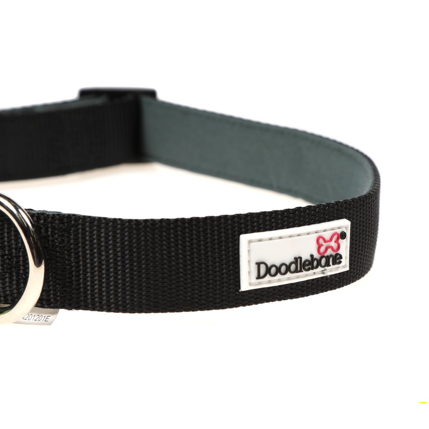 Doodlebone Originals Padded Dog Collar Coal 3 Sizes