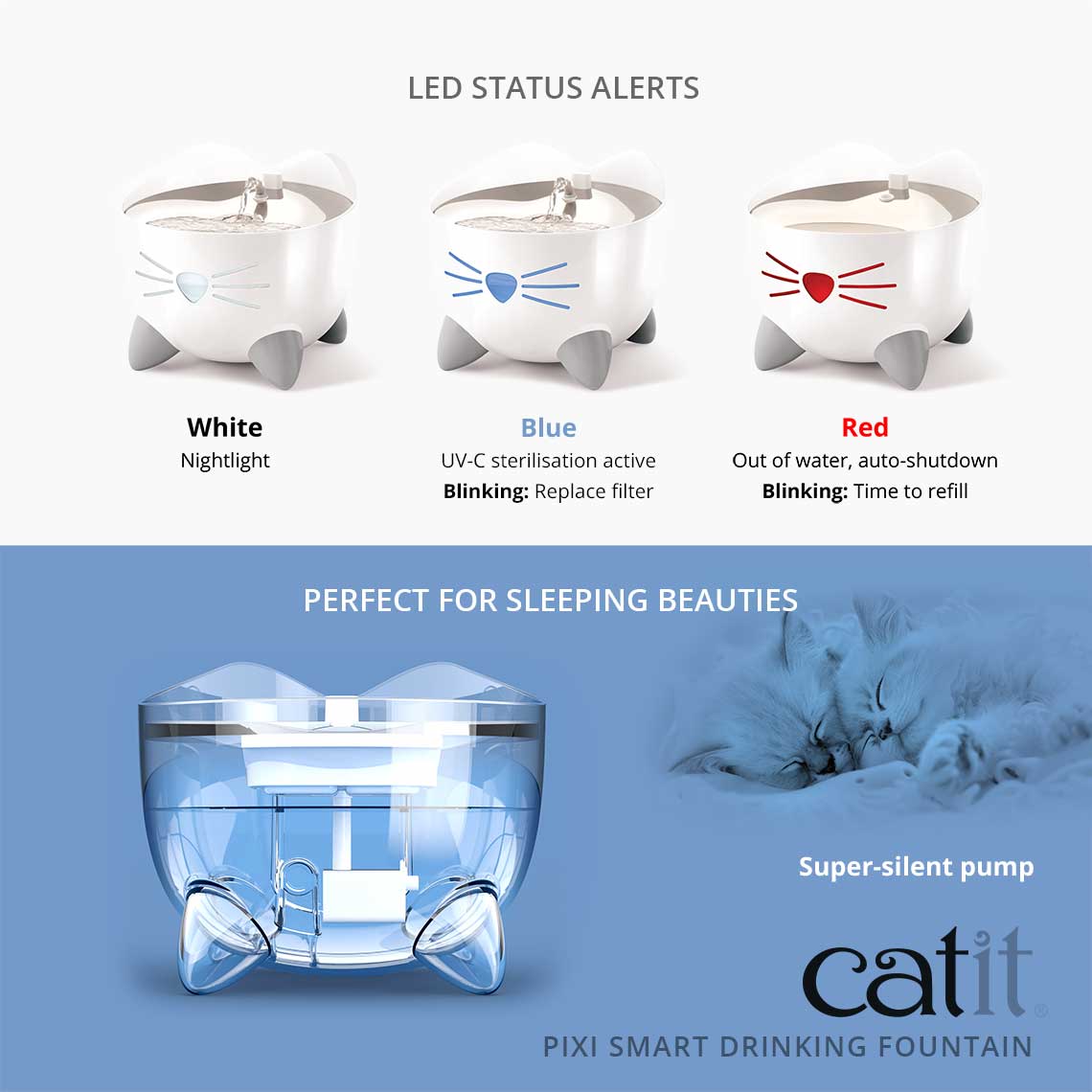 Catit led deals water fountain