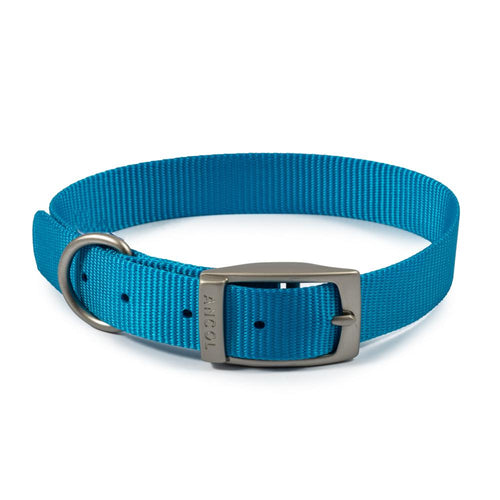 Ancol Viva Dog Puppy Buckle Collars Nylon Blue Sizes